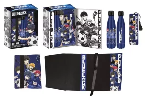 Set Regalo Bluelock: Borraccia in Acciaio, Adesivi e Copertina Libro