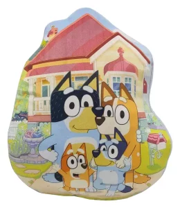 Cuscino Bluey Famiglia 40 cm - Peluche Morbido Ufficiale
