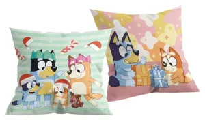 Cuscino Bluey Natale Famiglia 40x40 cm