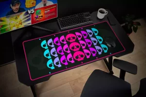 Tappetino Scrivania Brawl Stars XXL Motivo Teschio