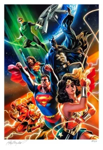 Stampa Fine Art DC Comics Justice League Unlimited - 46x61 cm