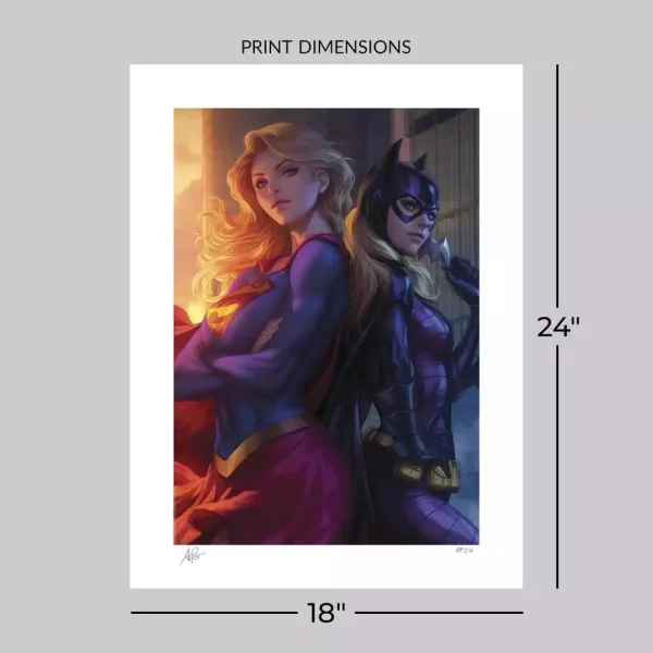 dc-comics-fine-art-print-supergirl-batgirl-61-x-46-cm-unframed-1787097360-5