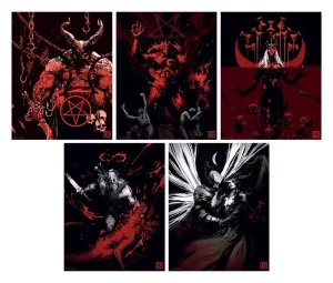 Diablo Art Print Set Edizione Limitata 5 x 36x28 cm
