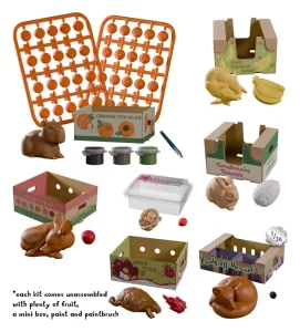Fruit Box Stowaways: Kit DIY Creazione Animali Nascosti (Confezione da 6)
