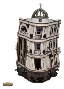 Ugears Harry Potter: Gringotts Bank Marble Run - Puzzle 3D in Legno