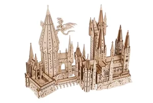 Hogwarts Castle Ugears: Puzzle 3D di Legno da Costruire