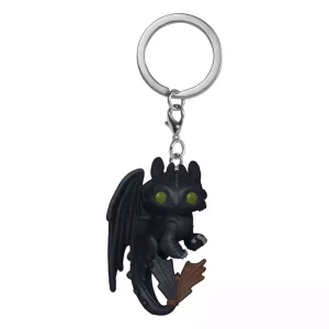 How to Train Your Dragon: Portachiavi LAM POP! Vinyl Toothless (Display da 12) - 4 cm