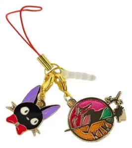 Portachiavi Kiki's Delivery Service Jiji Stained Glass - Studio Ghibli