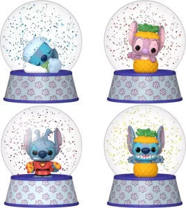 Lilo & Stitch: Mini Action Figure Glitter Globes - Display da 12