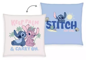 Cuscino Morbido Lilo & Stitch in Vellboa - Stitch & Angel Keep Palm