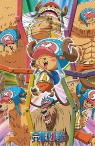 Poster 3D One Piece Chopper - 38 x 58 cm