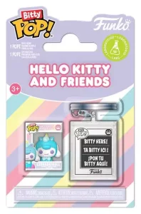 Sanrio Bitty POP! Cinnamoroll con KCHN - Action Figure da Collezione 2 cm