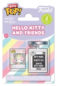 Sanrio Bitty POP! Hello Kitty con KCHN - Action Figure Mini 2 Pezzi