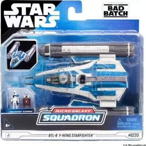 Star Wars Y-wing BTL-B con Clone Captain Rex - Veicolo e Action Figure 13 cm