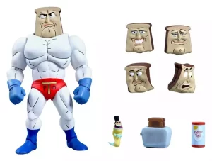 Action Figure Powdered Toast Man - The Ren & Stimpy Show - 18 cm NECA