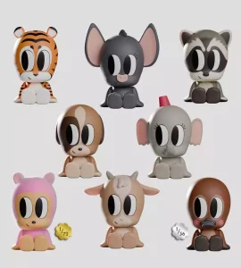 Tiny Shiny Hineys Mini Figures S1 - Box da 6 (7 cm)