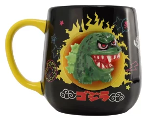 Tazza Tokidoki x Godzilla in Ceramica con Rilievo 2D