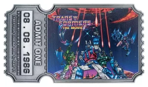 Transformers: Il Film 40° Anniversario - Biglietto Cinema Replica in Metallo Edizione Limitata