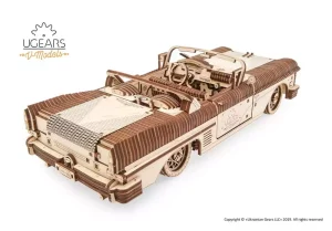 Ugears Dream Cabriolet VM-05: Puzzle di Legno 3D Anni '50