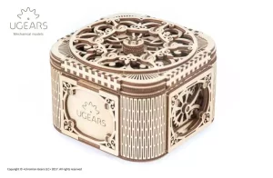 Ugears Scatola del Tesoro Meccanica in Legno - Puzzle 3D