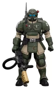Action Figure Warhammer Astra Militarum Kasrkin 2 con Lanciafiamme - Joy Toy