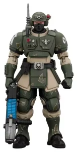 Action Figure Joy Toy Warhammer Astra Militarum Kasrkin 4 con Fucile al Plasma