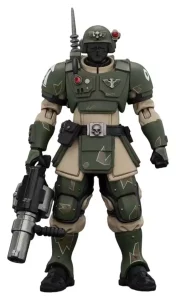Action Figure Joy Toy Warhammer Astra Militarum Kasrkin 5 con Lanciafiamme