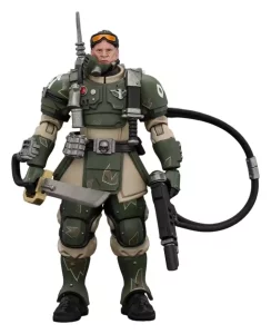 Action Figure Warhammer Astra Militarum Kasrkin 7 con Hot-shot Laspistol e Power Sword
