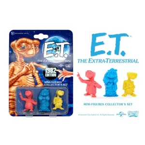 E.T. l'Extra-Terrestre - Set Mini Action Figure 3 Pezzi Edizione 1982 - 5 cm