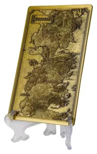 Game of Thrones Mappa di Westeros in Lingotto da Collezione Ufficiale