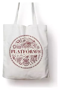 Borsa Harry Potter Piattaforma 9 3/4 in Cotone - Originale