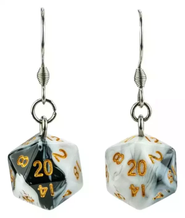 lair-wear-dice-earrings-d20-marble-black-white-with-gold-1789666523-0 lair-wear-dice-earrings-d20-marble-black-white-with-gold-1789666523-0