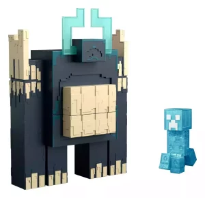 Minecraft Dungeons Action Figure Twisted Warden con Luci e Suoni