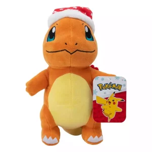Peluche Pokémon Charmander Natalizio con Cappello - 20 cm