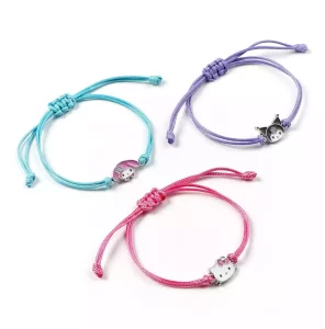 Braccialetti Sanrio Hello Kitty, Kuromi e My Melody - Set 3pz Ufficiali