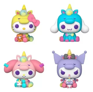 Sanrio POP! Vinyl Figures: Hello Kitty e Amici in Outfit Unicorn - Black Friday Bundle 9 cm