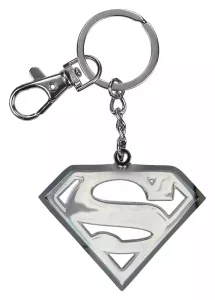 Portachiavi Ufficiale Superman in Metallo - Logo Iconico DC Comics