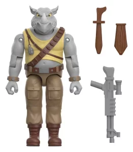 Action Figure Teenage Mutant Ninja Turtles ReAction+ Wave 02 - Rocksteady