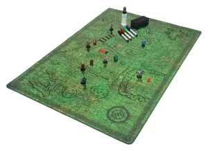 Tappetino da Gioco RPG Enhance Deluxe Griglia Tappeto Campagna Erba