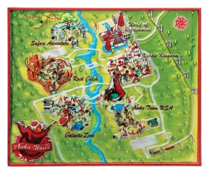 Mappa in Metallo Fallout Nuka-World Edizione Limitata 16x13cm