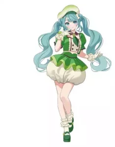 Hatsune Miku Tirol Choco Action Figure Matcha Mochi Ver. 19 cm