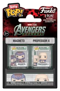 Funko POP! Bitty POP Magneto & Professor X 2-Pack - Mini Figure 2 cm