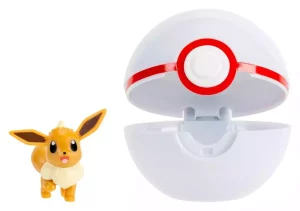 Pokémon Eevee Clip 'N' Go con Premier Ball - Action Figure